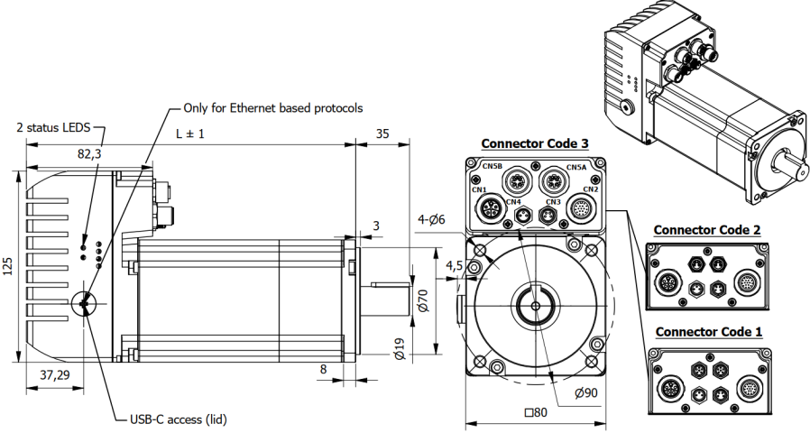 Tech IVI080 0750BX3000 H-S200