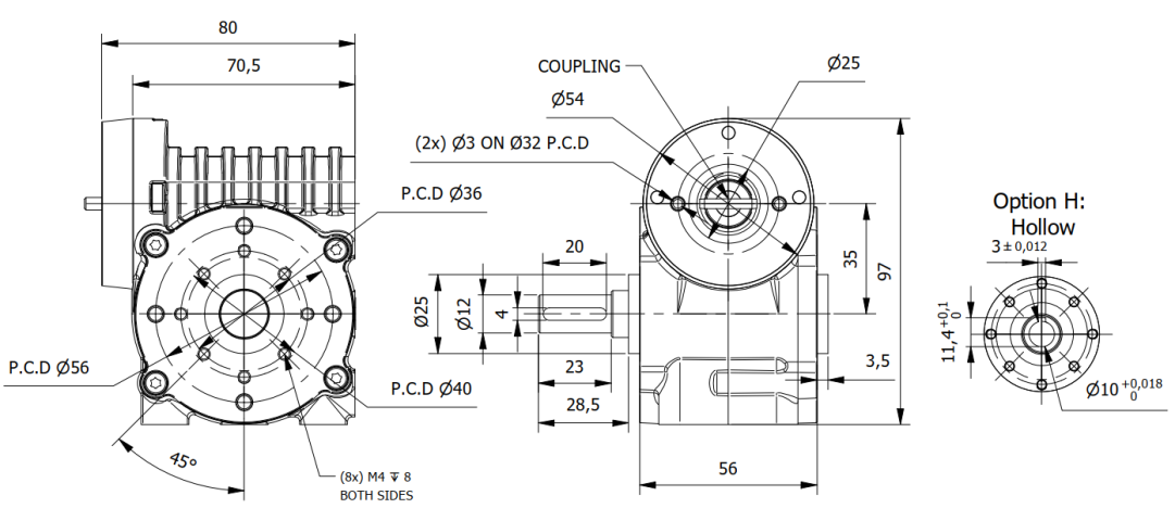 Tech GW80-X-4-B